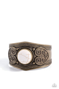 Paparazzi Jewelry Prairie Romance - Brass Bracelet - Pure Elegance by Kym