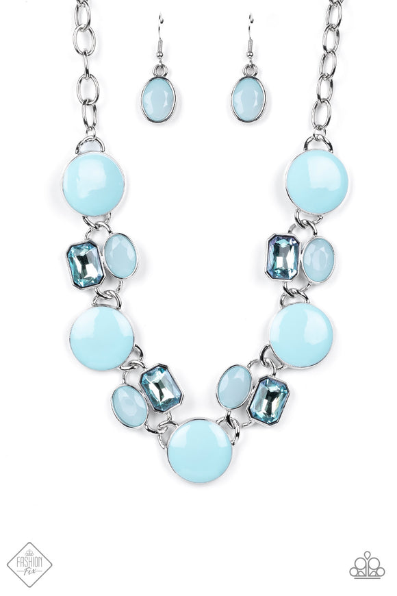 Paparazzi Jewelry Dreaming in MULTICOLOR - Blue Necklace - Pure Elegance by Kym