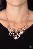 Paparazzi Jewelry Warp Speed - Copper Necklace - Pure Elegance by Kym