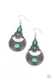 Paparazzi Jewelry Sahara Samba - Blue Earrings - Pure Elegance by Kym