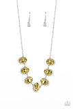 Paparazzi Jewelry Unleash Your Sparkle - Yellow Necklace - Pure Elegance by Kym