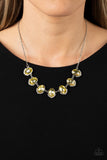 Paparazzi Jewelry Unleash Your Sparkle - Yellow Necklace - Pure Elegance by Kym