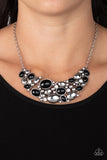 Paparazzi Jewelry Contemporary Calamity - Black Necklace - Pure Elegance by Kym