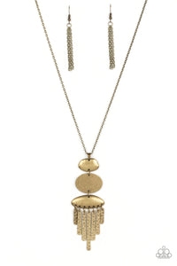 Paparazzi Jewelry After the ARTIFACT - Brass Necklace - Pure Elegance by Kym