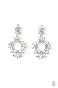 Paparazzi Jewelry Leave Them Speechless - White Earrings - Pure Elegance by Kym