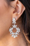 Paparazzi Jewelry Leave Them Speechless - White Earrings - Pure Elegance by Kym