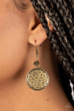 Paparazzi Jewelry Prehistoric Perfection - Brass Earrings - Pure Elegance by Kym