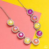 Paparazzi Jewelry Queen of the Cosmos - Yellow Necklace - Pure Elegance by Kym