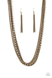 Paparazzi Jewelry Free to CHAINge My Mind - Brass Necklace - Pure Elegance by Kym