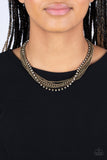 Paparazzi Jewelry Free to CHAINge My Mind - Brass Necklace - Pure Elegance by Kym