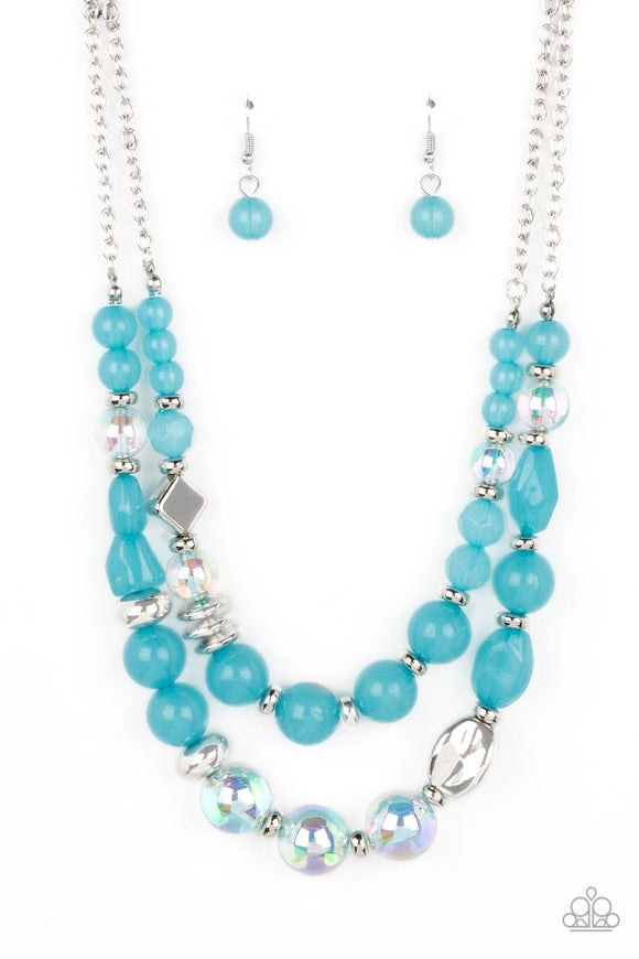Paparazzi Jewelry Mere Magic - Blue Necklace - Pure Elegance by Kym