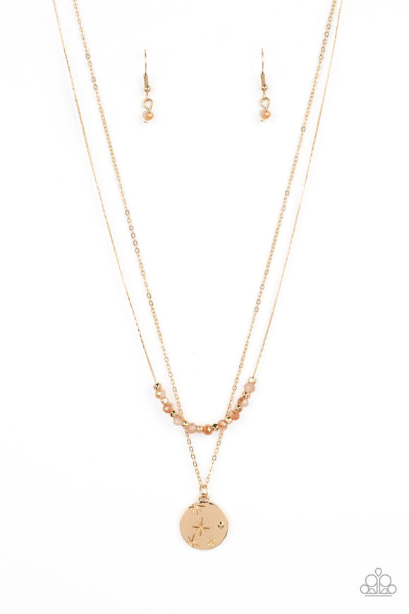 Paparazzi Jewelry Stunning Supernova - Gold Necklace - Pure Elegance by Kym