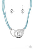 Paparazzi Jewelry Californian Cowgirl - Blue Necklace - Pure Elegance by Kym