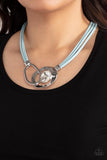 Paparazzi Jewelry Californian Cowgirl - Blue Necklace - Pure Elegance by Kym