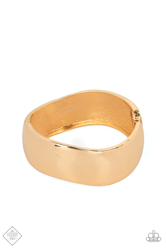 Paparazzi Jewelry Urban Anchor - Gold Bracelet - Pure Elegance by Kym