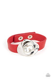 Paparazzi Jewelry Pasadena Prairies - Red Wrap Bracelet - Pure Elegance by Kym