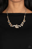 Paparazzi Jewelry Welcome to the Ice Age - Brown Necklace - Pure Elegance by Kym