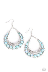 Paparazzi Jewelry Bubbly Bling - Blue Earrings - Pure Elegance by Kym