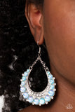 Paparazzi Jewelry Bubbly Bling - Blue Earrings - Pure Elegance by Kym