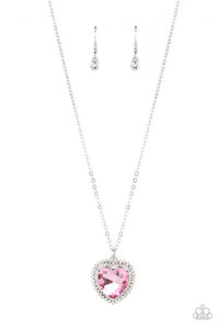 Paparazzi Jewelry Sweethearts Stroll - Pink Necklace - Pure Elegance by Kym
