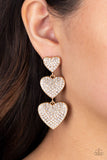 Paparazzi Jewelry Couples Retreat - Gold Earrings - Pure Elegance by Kym