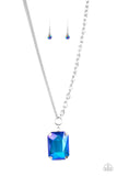 Paparazzi Jewelry Instant Intimidation - Blue Necklace - Pure Elegance by Kym