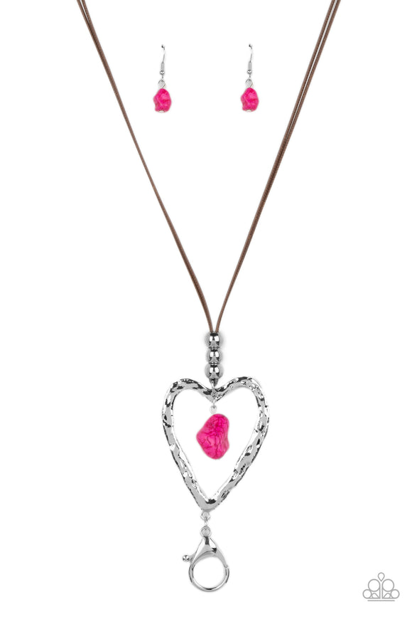 Paparazzi Jewelry Santa Fe Sweetheart - Pink Necklace - Pure Elegance by Kym
