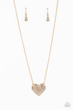 Paparazzi Jewelry Spellbinding Sweetheart - Gold Necklace - Pure Elegance by Kym