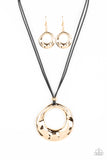 Paparazzi Jewelry Tectonic Treasure - Gold Necklace - Pure Elegance by Kym