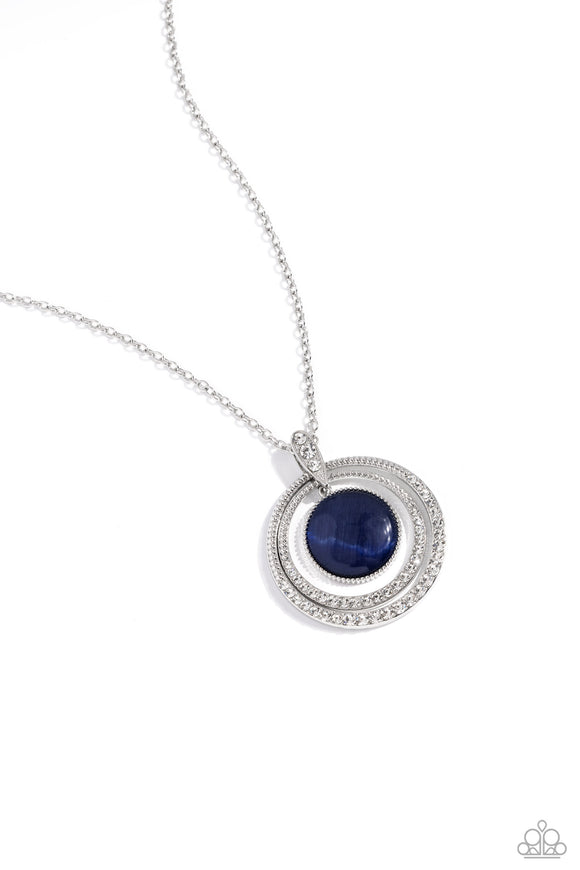 Paparazzi Jewelry Cats Eye Couture - Blue Necklace - Pure Elegance by Kym
