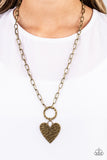 Paparazzi Jewelry Brotherly Love - Brass Necklace - Pure Elegance by Kym