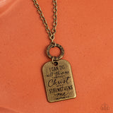 Paparazzi Jewelry Persevering Philippians - Brass Necklace - Pure Elegance by Kym