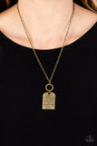 Paparazzi Jewelry Persevering Philippians - Brass Necklace - Pure Elegance by Kym