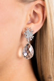 Paparazzi Jewelry Stellar Shooting Star - White Earrings - Pure Elegance by Kym