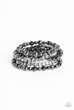 Paparazzi Jewelry Top Notch Twinkle - Black Bracelet - Pure Elegance by Kym