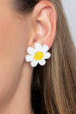 Paparazzi Jewelry Sensational Seeds - White Earrings - Pure Elegance by Kym