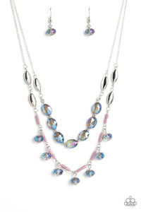 Paparazzi Jewelry Sheen Season - Blue Necklace - Pure Elegance by Kym