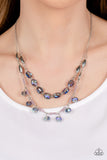 Paparazzi Jewelry Sheen Season - Blue Necklace - Pure Elegance by Kym