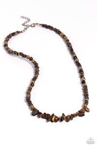Paparazzi Jewelry Wild Woodcutter - Brass Necklace - Pure Elegance by Kym