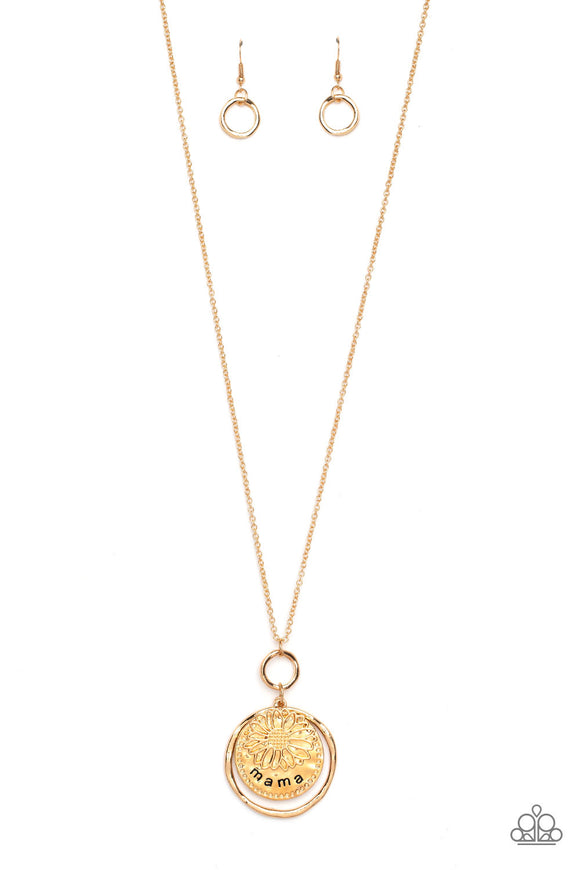 Paparazzi Jewelry Flowers for Mama - Gold Necklace - Pure Elegance by Kym