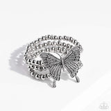 Paparazzi Jewelry First WINGS First - White Bracelet - Pure Elegance by Kym