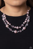 Paparazzi Jewelry Parisian Pearls - Pink Necklace - Pure Elegance by Kym