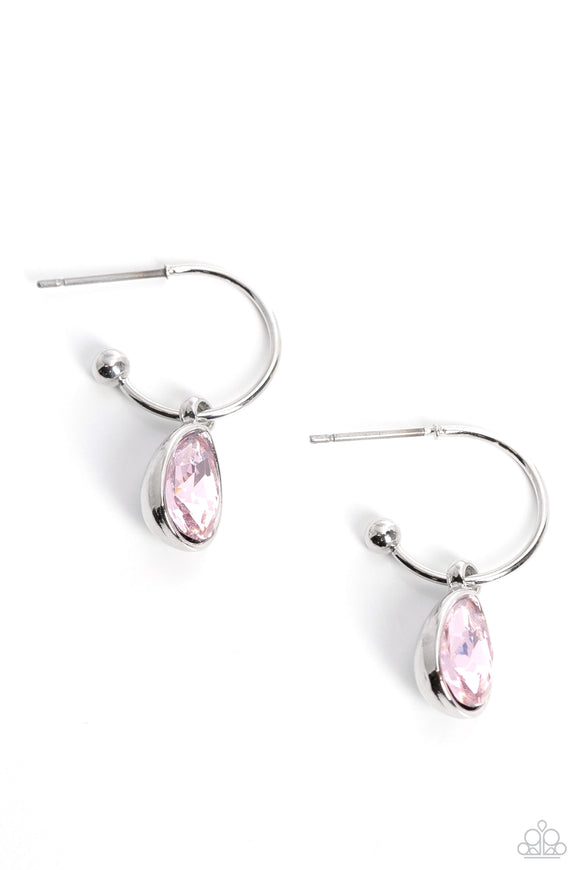 Paparazzi Jewelry Teardrop Tassel - Pink Earring - Pure Elegance by Kym