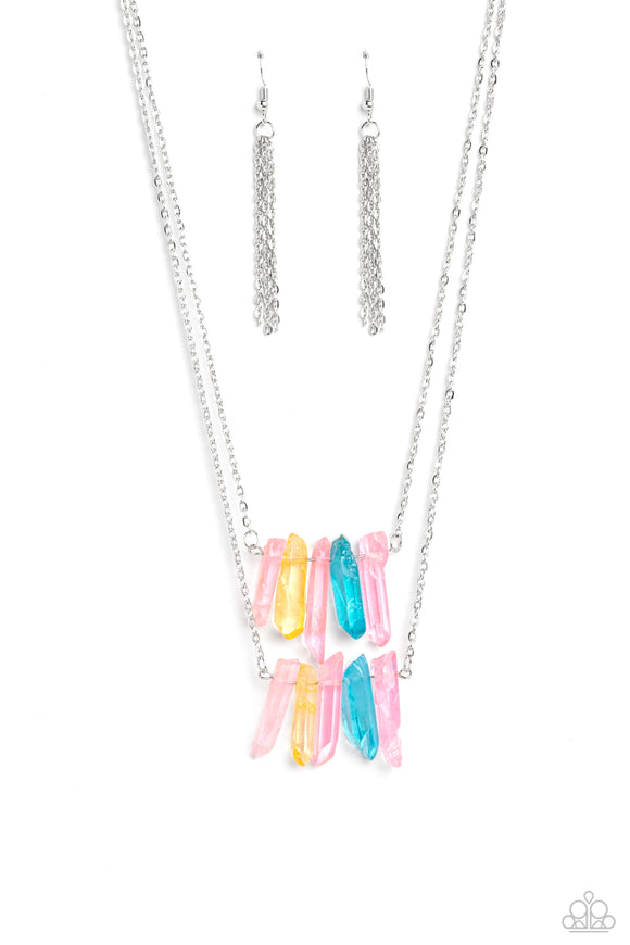 Paparazzi Jewelry Crystal Catwalk - Multi Necklace - Pure Elegance by Kym