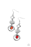 Paparazzi Jewelry Marble Montage - Red Earrings - Pure Elegance by Kym