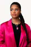 Paparazzi Jewelry Edgy Exaggeration - Pink Necklace - Pure Elegance by Kym