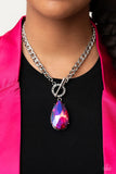 Paparazzi Jewelry Edgy Exaggeration - Pink Necklace - Pure Elegance by Kym