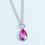 Paparazzi Jewelry Edgy Exaggeration - Pink Necklace - Pure Elegance by Kym