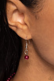 Paparazzi Jewelry Pampered Pearls - Red Necklace - Pure Elegance by Kym