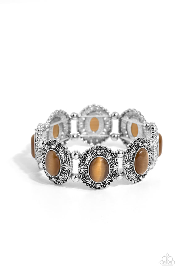Paparazzi Jewelry Vintage Vault - Brown Bracelet - Pure Elegance by Kym